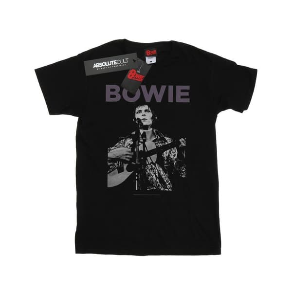 David Bowie T-shirt i bomull med rockaffisch för flickor