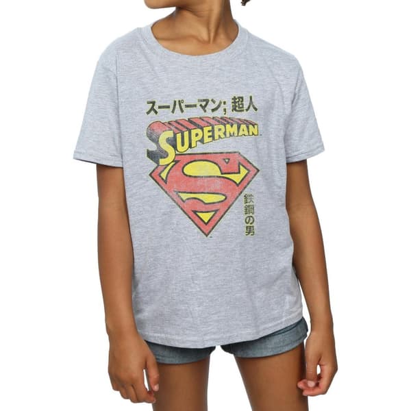 DC Comics Superman Shield bomulls-T-shirt för flickor