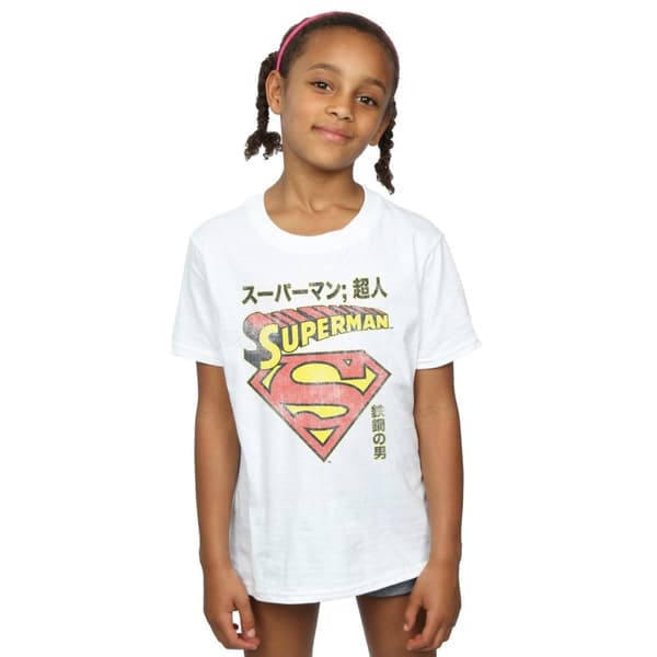 DC Comics Superman Shield bomulls-T-shirt för flickor