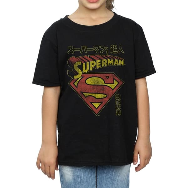 DC Comics Superman Shield bomulls-T-shirt för flickor