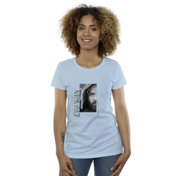 Star Wars Womens/Ladies Obi-Wan Kenobi Jedi SciFi Collage Cotton T-Shirt