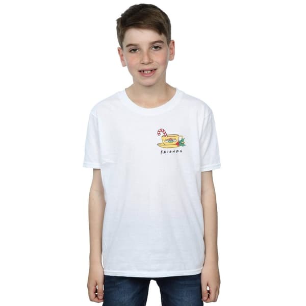 Friends T-shirt med brösttryck och kaffemugg för pojkar
