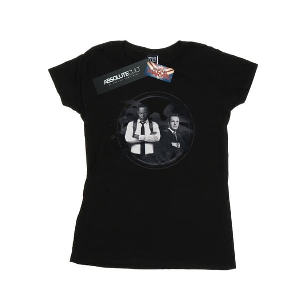 Marvel Captain Marvel Nick Fury och agent Coulson - bomulls-T-shirt för damer/kvinnor