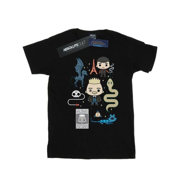 Fantastic Beasts Girls Chibi Grindelwald Cotton T-Shirt