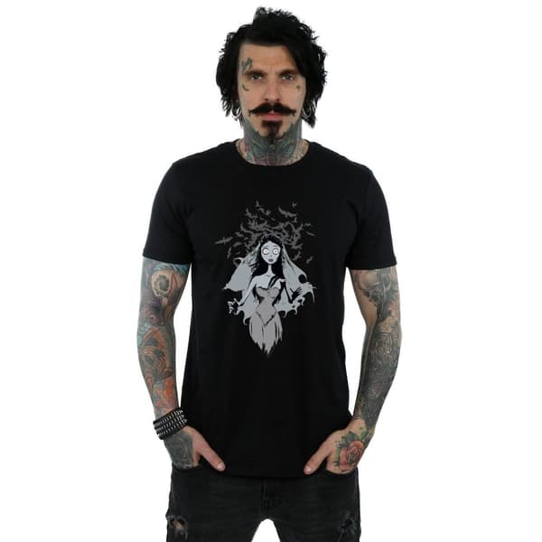 Corpse Bride Mens Crow Veil T-Shirt
