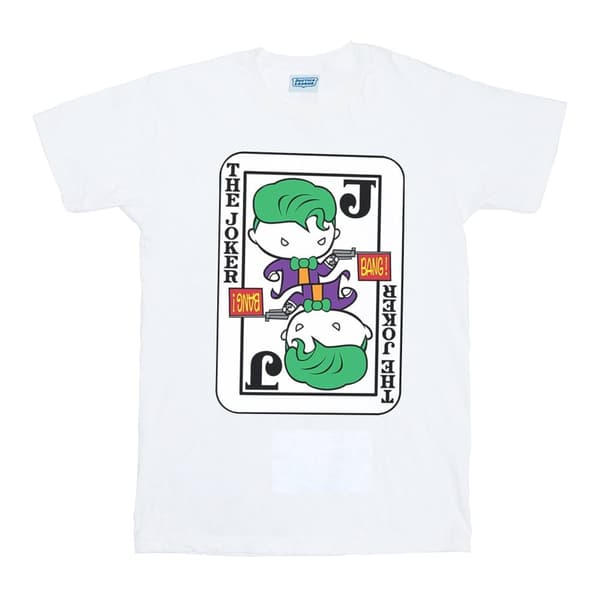 DC Comics Pojkar - Chibi Joker - T-shirt med spelkort