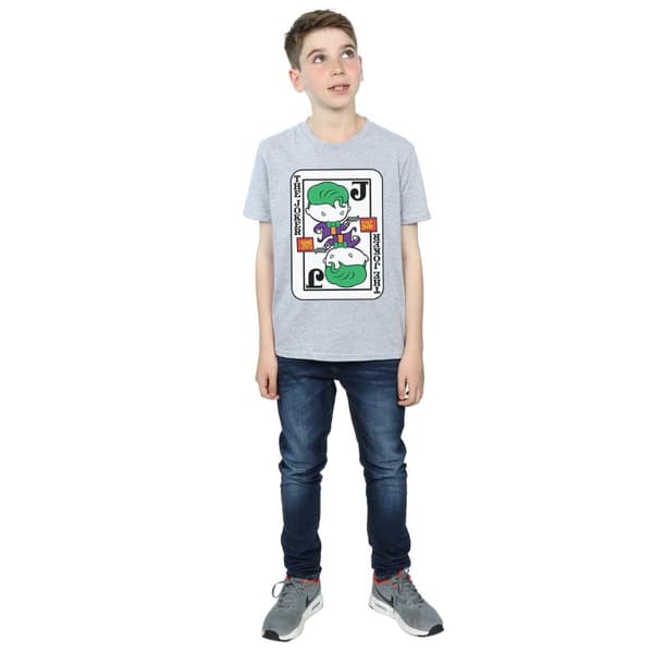 DC Comics Pojkar - Chibi Joker - T-shirt med spelkort