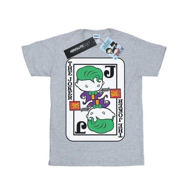 DC Comics Pojkar - Chibi Joker - T-shirt med spelkort