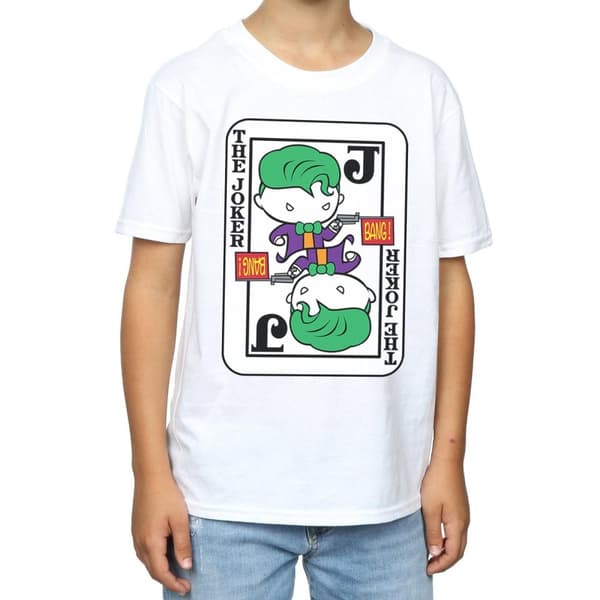 DC Comics Pojkar - Chibi Joker - T-shirt med spelkort
