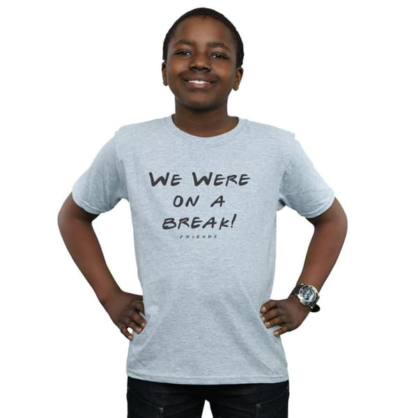 Friends Boys We Were On A Break Text T-Shirt