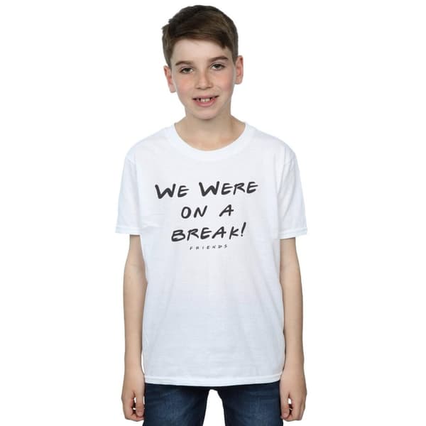 Friends Boys We Were On A Break Text T-Shirt