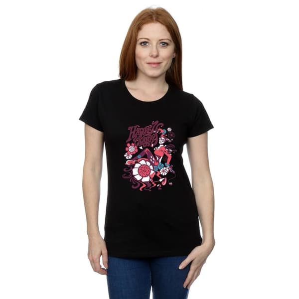 DC Comics Womens/Ladies Harley Quinn He Loves Me Cotton T-Shirt