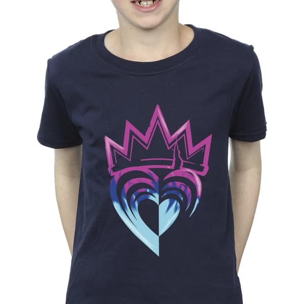 Disney Boys Descendants Pink Crown T-Shirt