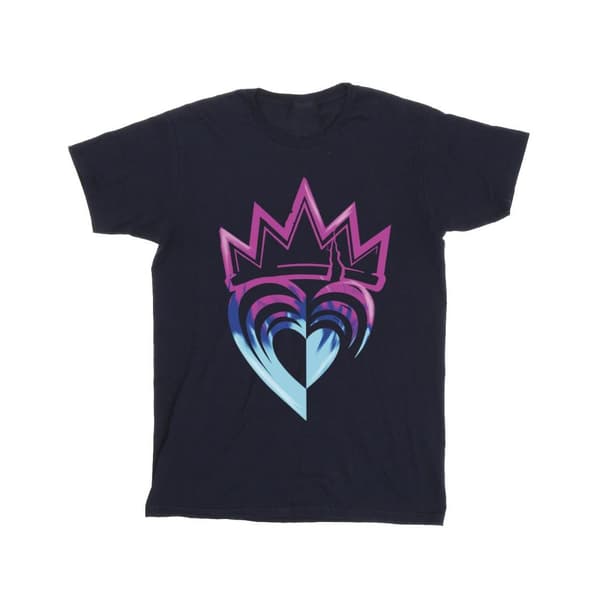 Disney Boys Descendants Pink Crown T-Shirt Navy Blue 3-4 Years