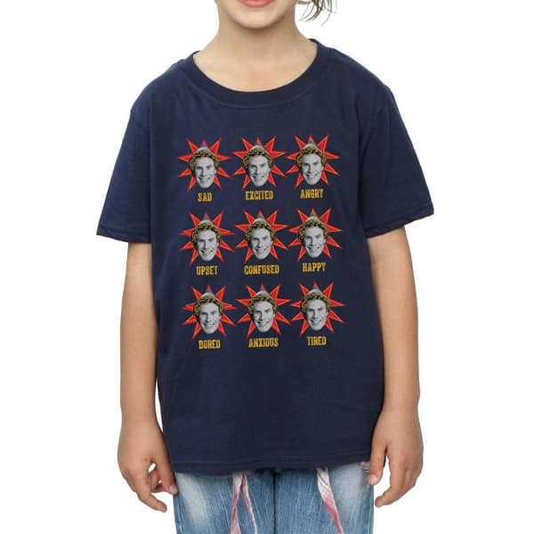Elf Girls Buddy Moods Cotton T-Shirt