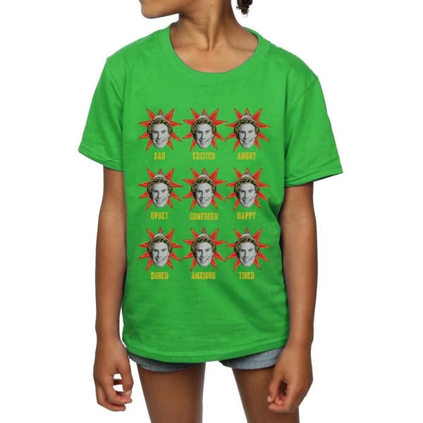 Elf Girls Buddy Moods Cotton T-Shirt