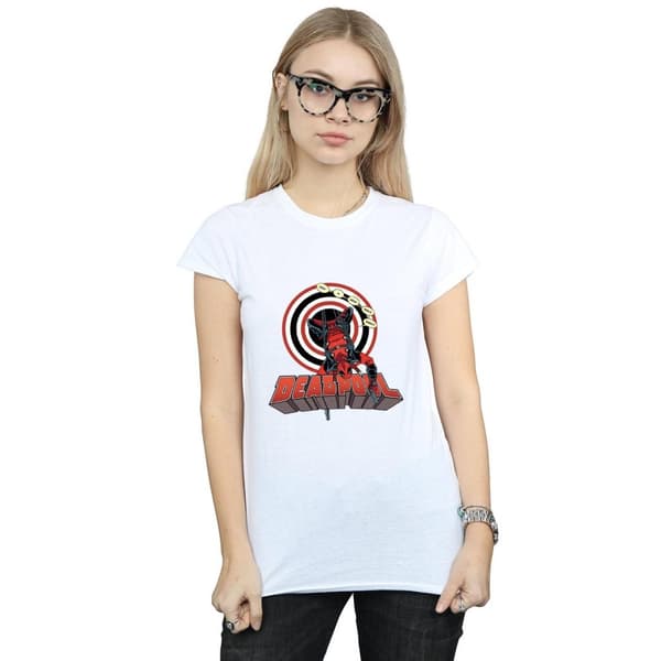 Marvel Womens/Ladies Deadpool Upside Down Cotton T-Shirt