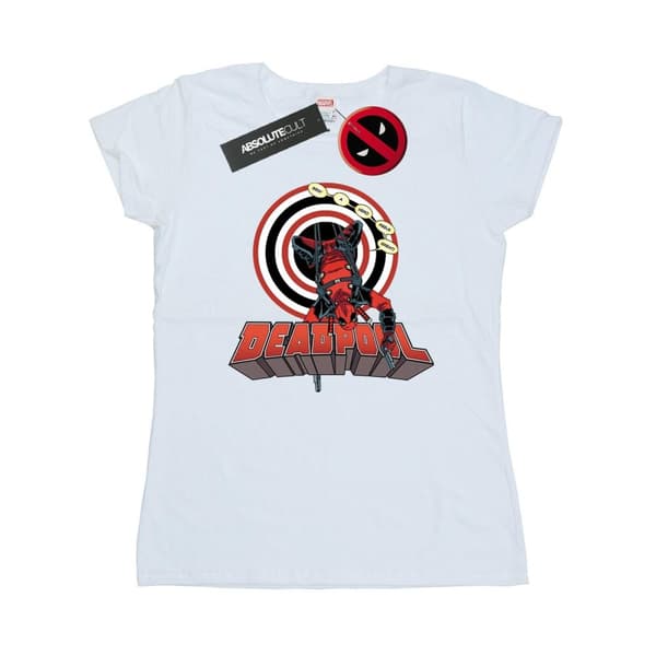 Marvel Womens/Ladies Deadpool Upside Down Cotton T-Shirt