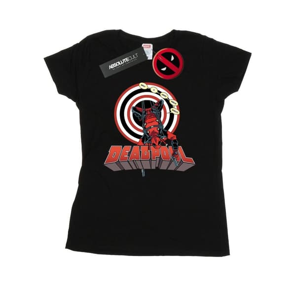 Marvel Womens/Ladies Deadpool Upside Down Cotton T-Shirt