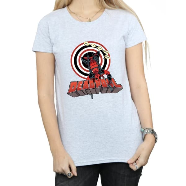 Marvel Dam/Tjej Deadpool Upside Down - T-shirt i bomull