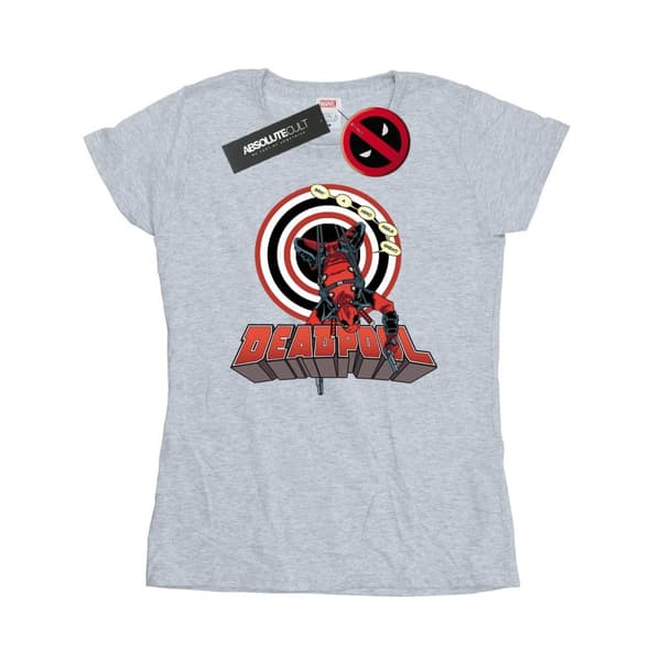 Marvel Dam/Tjej Deadpool Upside Down - T-shirt i bomull