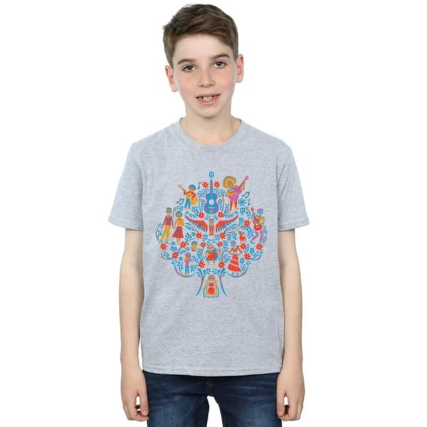 Disney T-shirt med Coco-trädmönster för pojkar