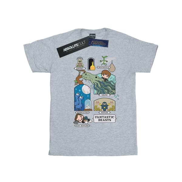 Fantastic Beasts Girls Chibi Newt Cotton T-Shirt