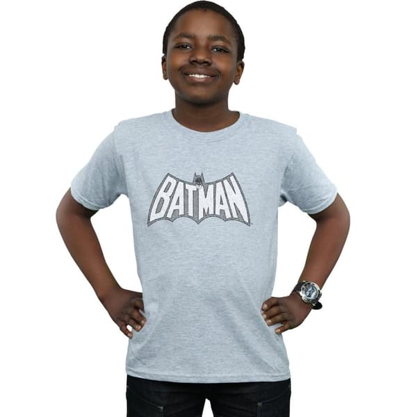 DC Comics Pojkar - Batman Retro Crackle Logo T-shirt