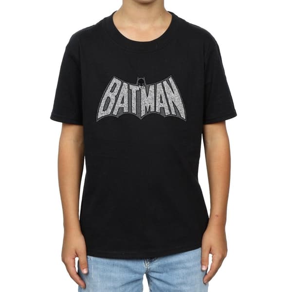 DC Comics Pojkar - Batman Retro Crackle Logo T-shirt