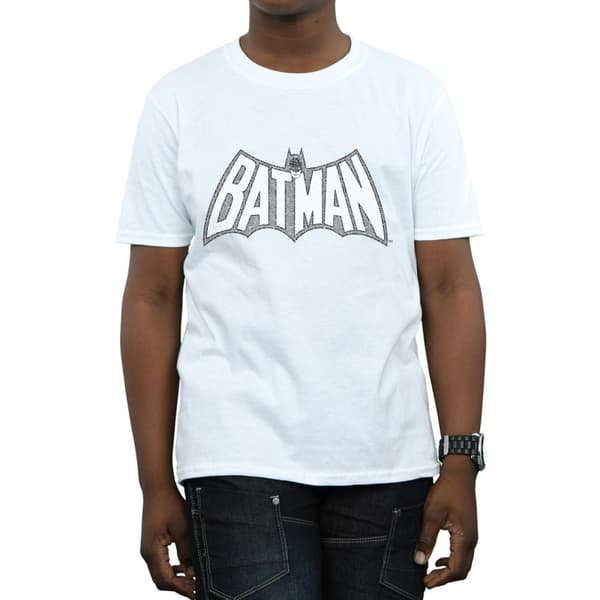 DC Comics Pojkar - Batman Retro Crackle Logo T-shirt