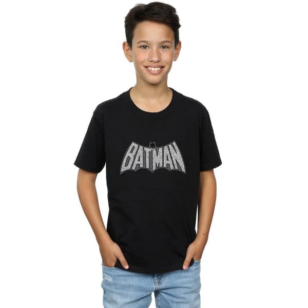 DC Comics Pojkar - Batman Retro Crackle Logo T-shirt