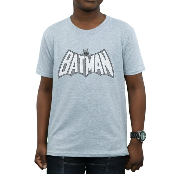 DC Comics Pojkar - Batman Retro Crackle Logo T-shirt