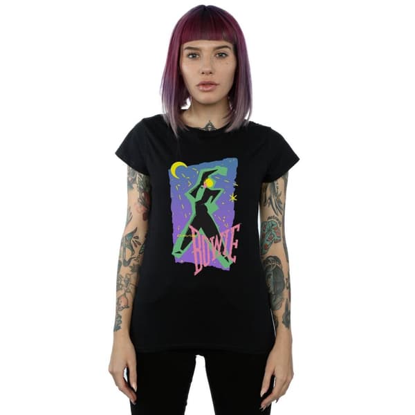 David Bowie Womens/Ladies Moonlight Dance Cotton T-Shirt