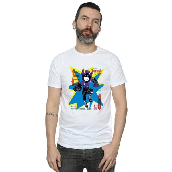 Disney Mens Big Hero 6 Hiro Anime T-Shirt