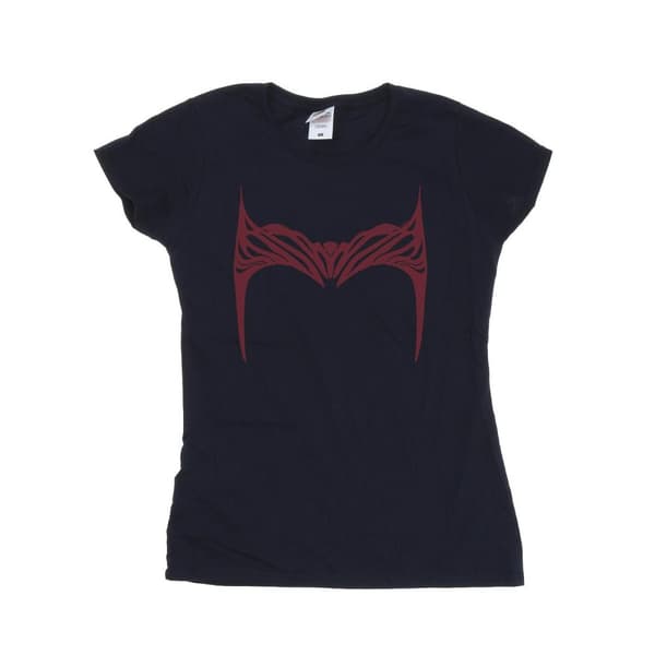 Marvel Womens/Ladies Doctor Strange Wanda Crown Cotton T-Shirt Navy Blue M