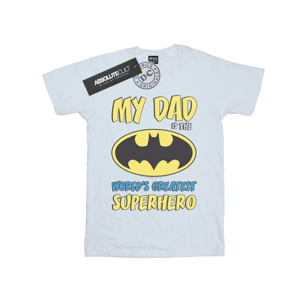 DC Comics Batman - T-shirt i bomull för flickor Världens största superhjälte