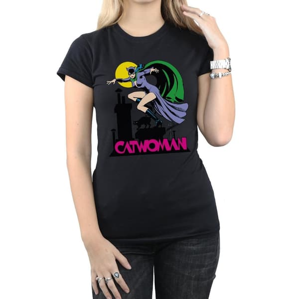 DC Comics Dam/Lady - Catwoman - T-shirt med textlogga i bomull