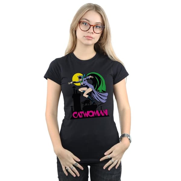 DC Comics Dam/Lady - Catwoman - T-shirt med textlogga i bomull