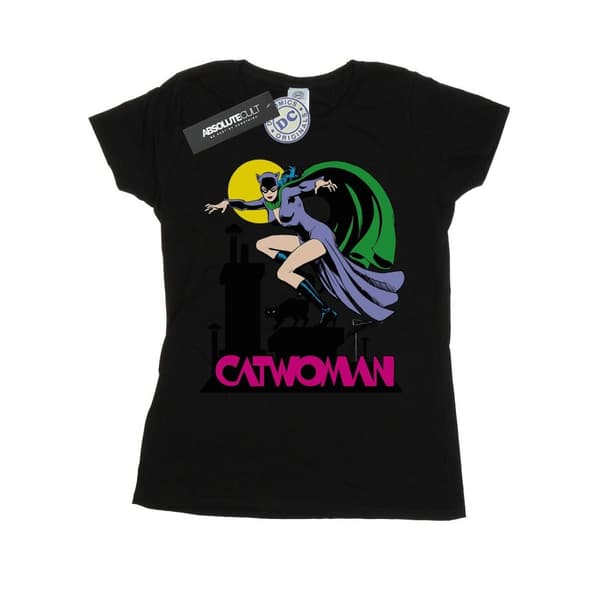 DC Comics Dam/Lady - Catwoman - T-shirt med textlogga i bomull