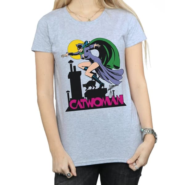 DC Comics Dam/Lady - Catwoman - T-shirt med textlogga i bomull