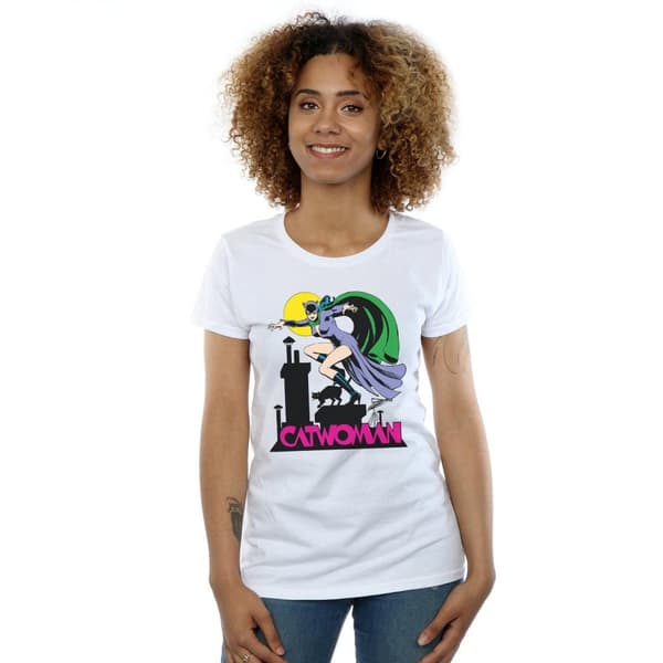 DC Comics Dam/Lady - Catwoman - T-shirt med textlogga i bomull