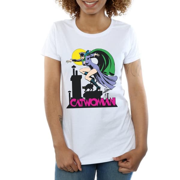 DC Comics Dam/Lady - Catwoman - T-shirt med textlogga i bomull