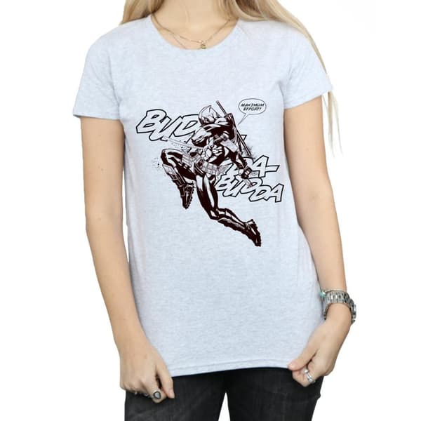 Marvel Womens/Ladies Deadpool Budda Budda Cotton T-Shirt
