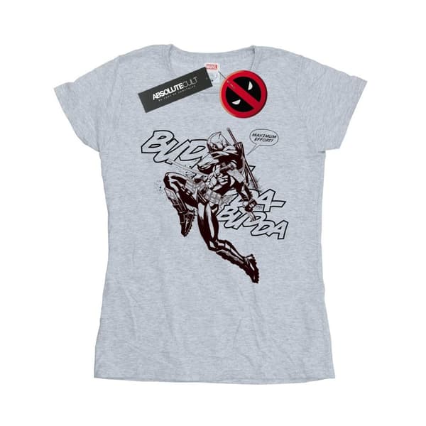 Marvel Womens/Ladies Deadpool Budda Budda Cotton T-Shirt