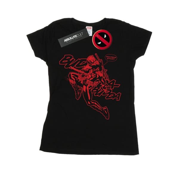 Marvel Womens/Ladies Deadpool Budda Budda Cotton T-Shirt