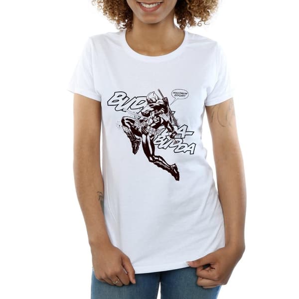 Marvel Womens/Ladies Deadpool Budda Budda Cotton T-Shirt