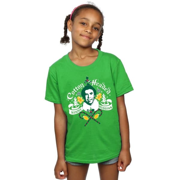 Elf Girls Cotton Headed Ninny Muggins Cotton T-Shirt