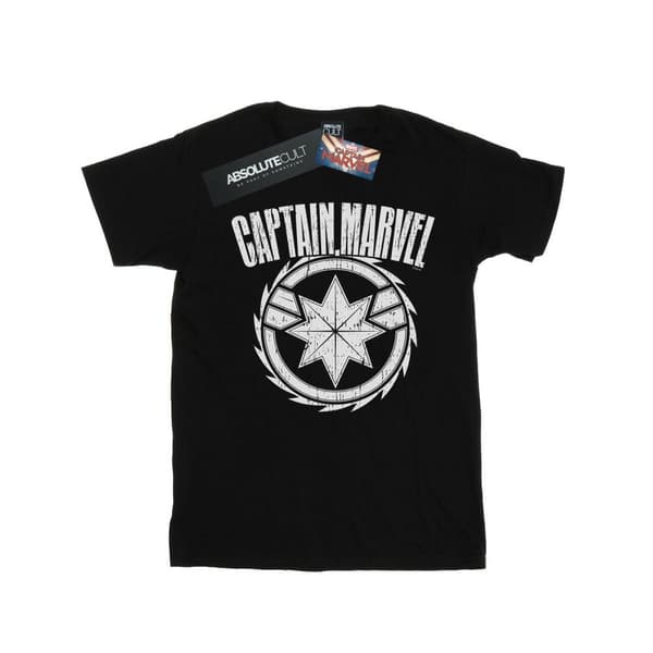 Marvel Boys Captain Marvel Blade Emblem T-Shirt