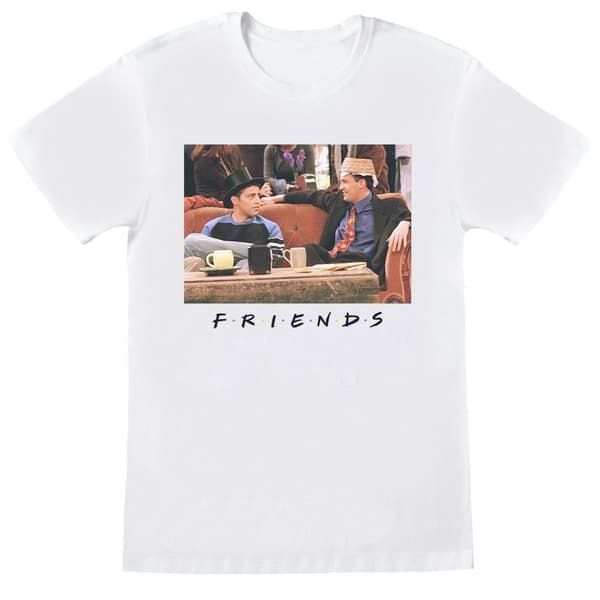 Friends Pojkar Joey och Chandler Hattar T-shirt