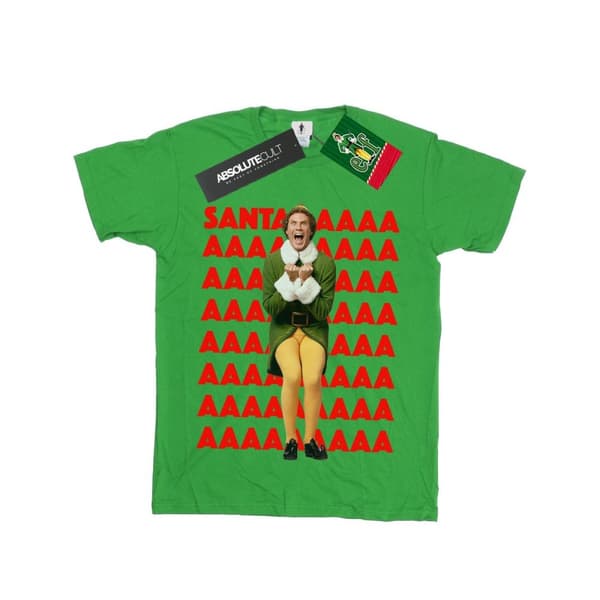 Elf Buddy Santa Scream T-shirt för pojkar